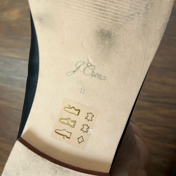 J Crew Ryan Penny Loafers Black Leather-Size 11 - Picture 10 of 13